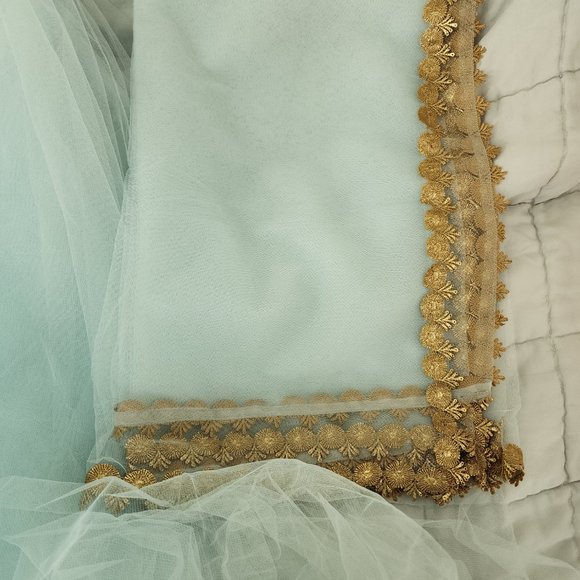 Indian dress material with stitched skirt - Picture 5 of 6